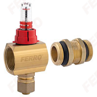 1" extension kit for the distributor, with flow meter