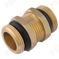 Brass nipple with seal 1”