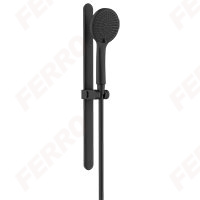 Nostris - sliding shower set, black