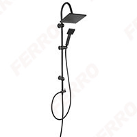 Squerto Black - rainfall with shower set