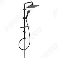 Squerto Lux Black - Rainfall with shower set