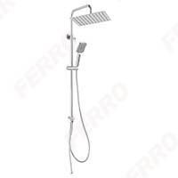 Wizard Square Pro - sliding shower set with rainfall