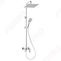 Algeo Square - rainfall shower systemand bath mixer