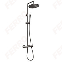 Ciriculus - Rainfall set with mixer, gun metal