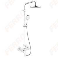 Nostris - shower set with BNS7U shower mixer, chrome