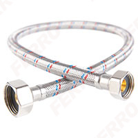 Stainless steel braided connection hose 3/4”x 1/2”, female - female