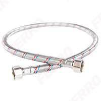 Stainless steel braided connection hose 3/8”×3/8”, female - female