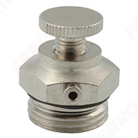 Mechanical 1/2" vent with metal knob