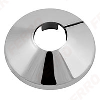 Single pipe rosette 15 mm, chrome