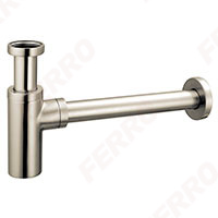 G 1 1/4”x32 mm tube trap, brushed nickel