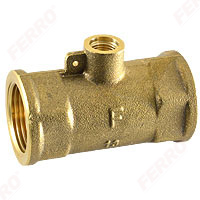 Brass T-pipe for assembling temperature sensor