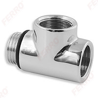 1/2” heater tee chrome
