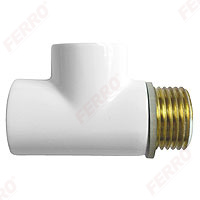 1/2” heater tee white