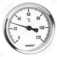 Axial thermometer