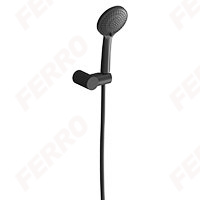 Nostris - fixed shower set, black