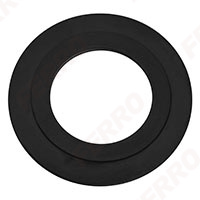 Bottom toilet cistern seal with edge