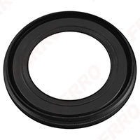 Gasket for toilet elbow pipe, black