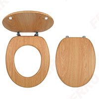 Capac WC decor stejar deschis