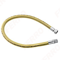 1/2” female - male gas hose with two rotating nuts and PVC sheath