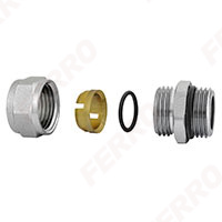 Compression fittings with O-ring