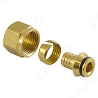 1/2” threaded compression fitting for 16 x 2 mm homogeneous plastic pipes