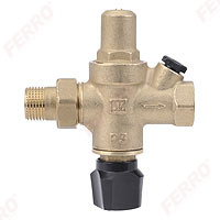 1/2" automatic installation filling valve with filter, check valve and manual shut-off