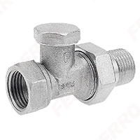 1/2” straight cut-off radiator valve