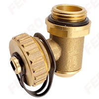 1/2" drain valve, swivel with O-ring