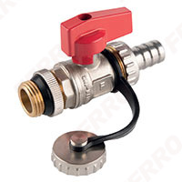 F-Comfort - Drain ball valve, male, cap handle