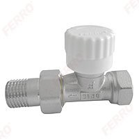 Straight thermostatic valve