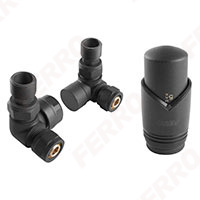 Axial thermostatic set, anthracite