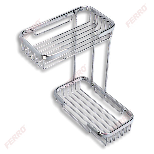 Metalia Shower - double corner rack - L