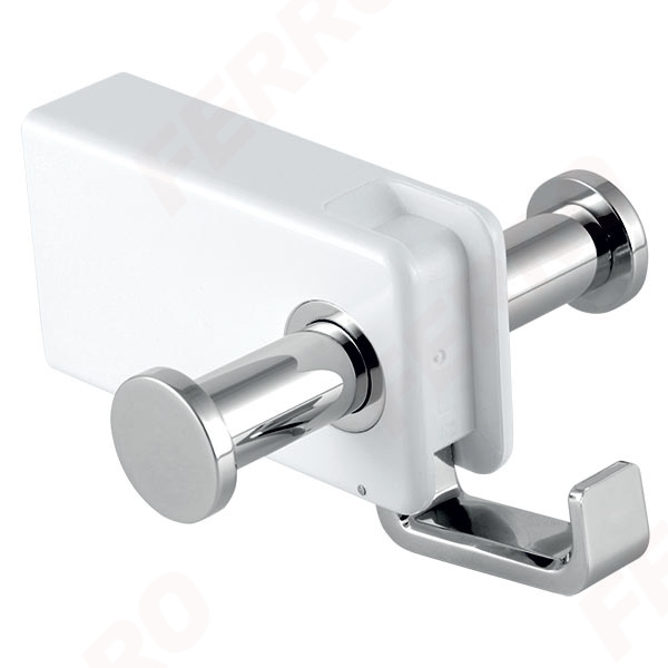 Emotion - Cuier cu 3 agatatori, alb/inox