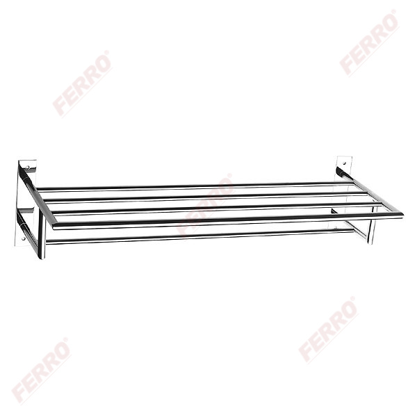 Towel shelf and rack