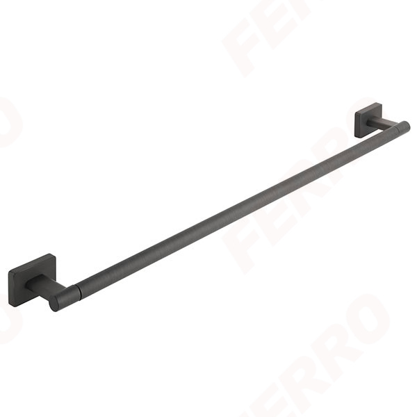 Greta - Towel rail single 600 mm, gun metal
