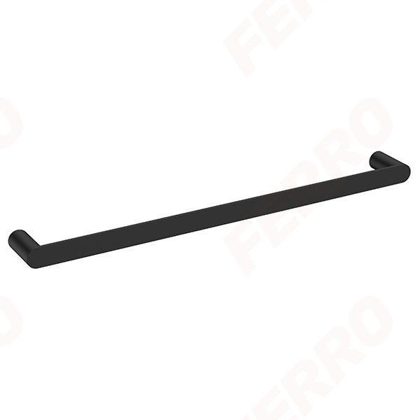 Nostris - towel rail single 600 mm, black