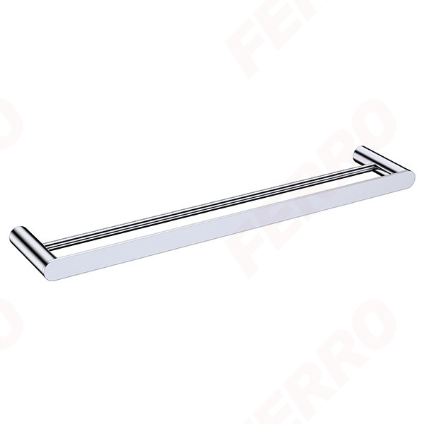 Nostris - towel rail double 600 mm, chrome