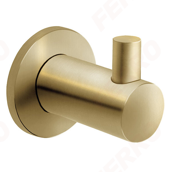 Single hook, brushed gold