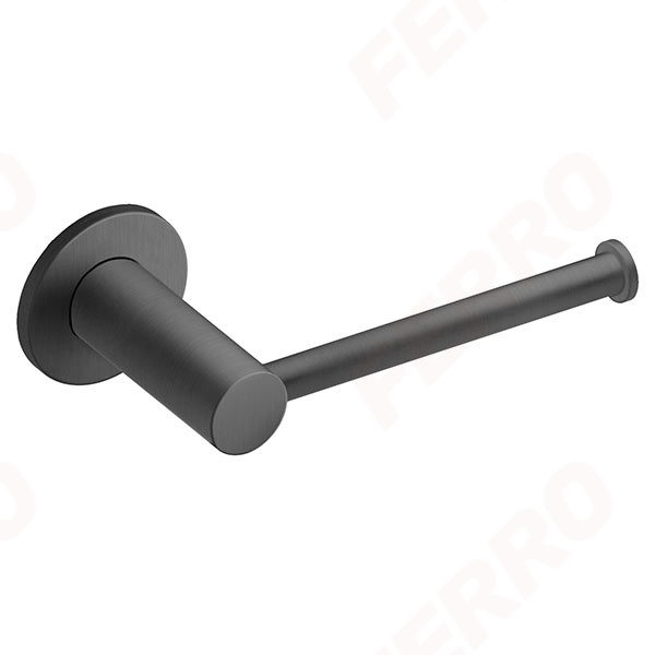 Toilet paper holder, gun metal