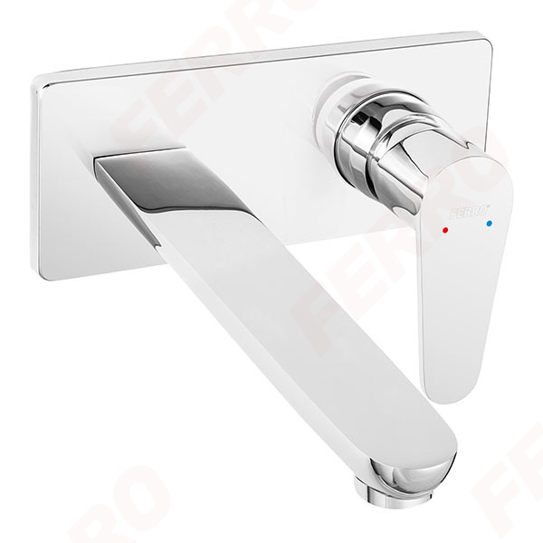 Algeo - Built-in washbasin mixer, 22 cm spout, chrome