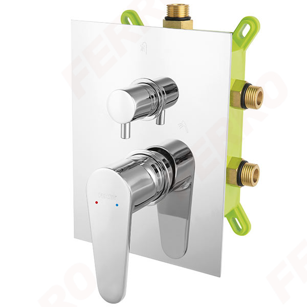Algeo - Build-in shower mixer - box kit, chrome