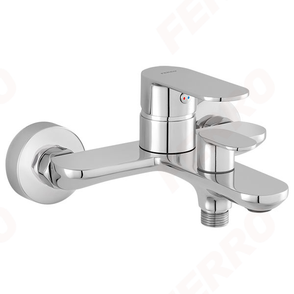 Talassa - Wall-mounted bath mixer, chrome