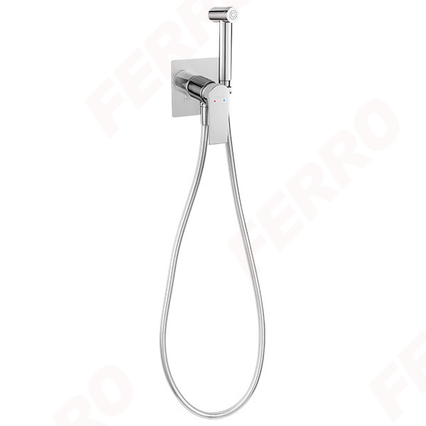 Algeo Square - Built-in bidet mixer, chrome