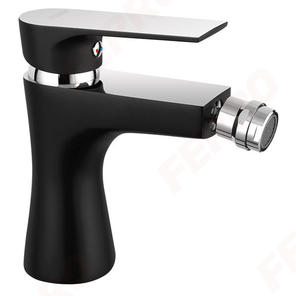 Algeo Square Black/Chrome - bidet standing mixer