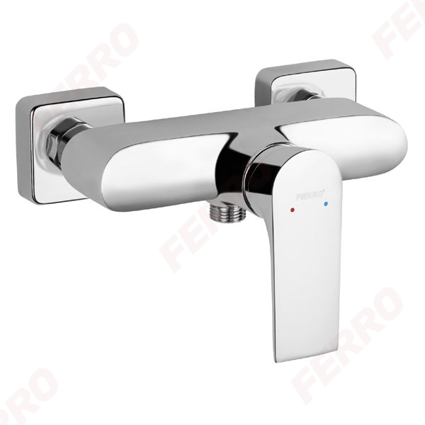 Algeo Square - wall-mounted shower mixer