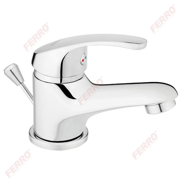 Basic - Standing washbasin mixer, chrome