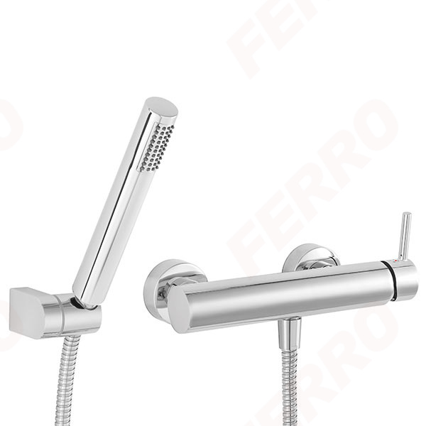 Ciriculus - Shower mixer with shower set, chrome