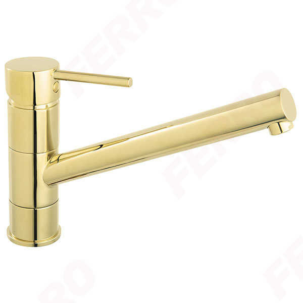 Fiesta Bright Gold - Standing sink mixer, bright gold