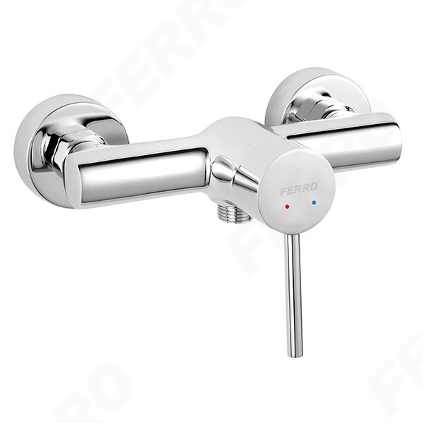Fiesta - Wall-mounted shower mixer, chrome