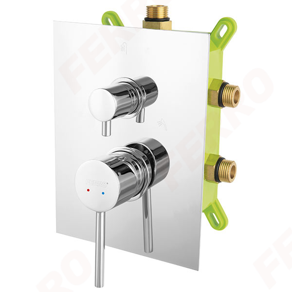 Fiesta - Build-in shower mixer - box kit, chrome